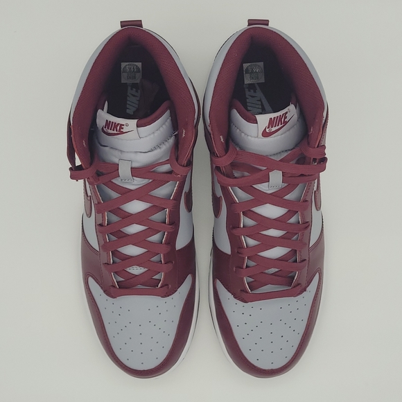 Nike Dunk High Dark Beetroot DD1399-600, Mens Size 11.5 - Worn Once, Like New! - Picture 2 of 10